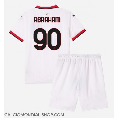 Maglie da calcio AC Milan Tammy Abraham #90 Seconda Maglia Bambino 2024-25 Manica Corta (+ Pantaloni corti)